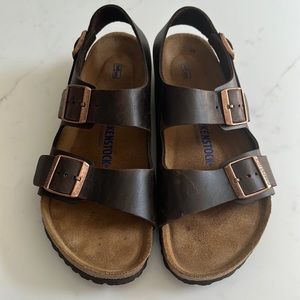 Unisex Adults Birkenstock Milano Smooth Leather - Like new, no tags